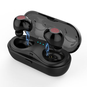 [True Wireless] Q18S TWS bluetooth Earphone Touch Control IPX7 Waterproof Headphone with Mic