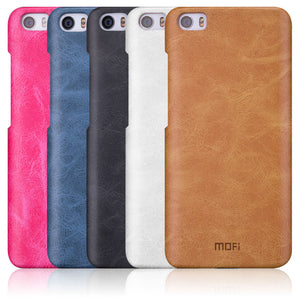 MOFI PU Leather Hard Back Protective Cover Case For Xiaomi Mi5