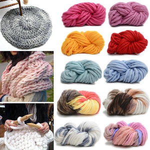 250g 16 Colors Super Thick Cotton Knitting Wool Yarn DIY Hat Scarf Sweater Yarn Ball