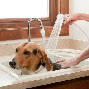 Dog Shower Head Spray Drains Strainer Bath Hose Sink Washing Hair Pet Lave Water