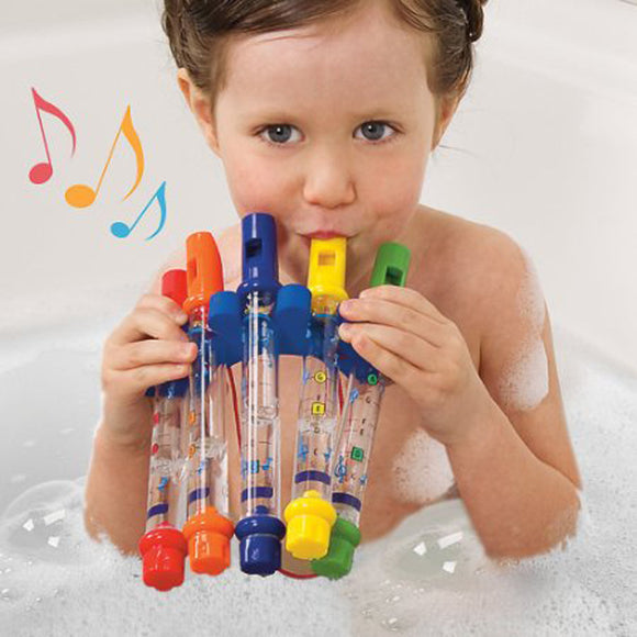 Five-Color Flute Bathing Water Flute Infant Children's Puzzle Early Education Bathroom