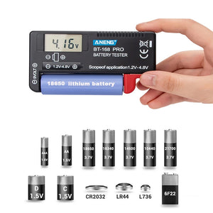 ANENG BT-168 PRO 1.2~4.8V Battery Tester for 18650 16340 14500 10440 Lithum Battery