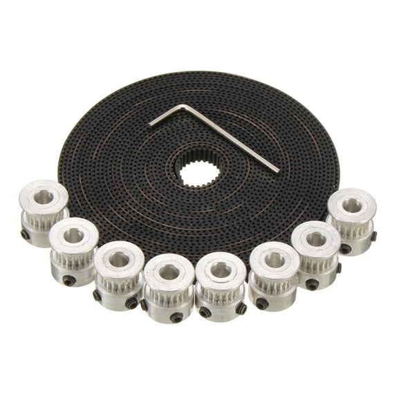 Aluminium 20 Teeth GT2 Pulley 5M 2GT Timing Belt For 3D Printer RepRap Prusa