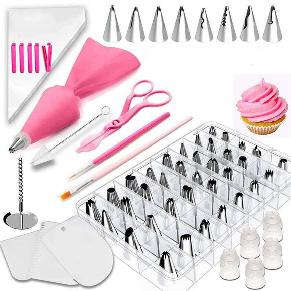 83pcs DIY Cake Decorating Set Icing Piping Nozzles Tips Baking Mold Decorating Tools