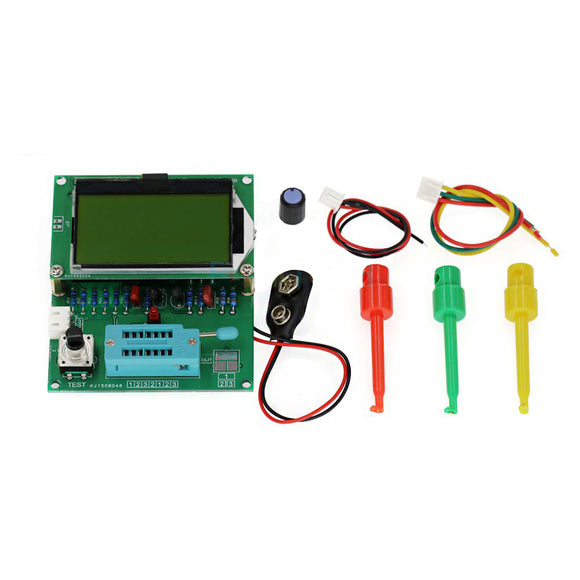 EZM328 GM328R LCD Digital Transistor Tester ESR Frequency LCR NPN PNP Diode Capacitor Meter PWM Squarer Wave Genera Measure Resistors