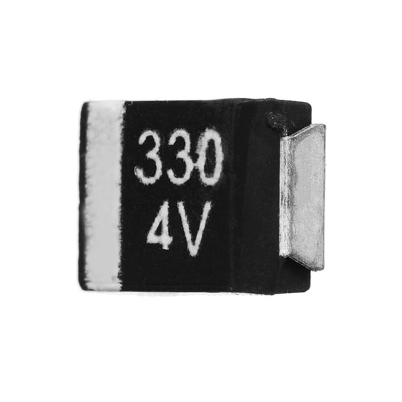 3pcs Chip SMD Tantalum Capacitor 330UF 4V B Type Volume 3528 Black NEC NRB337M004R8