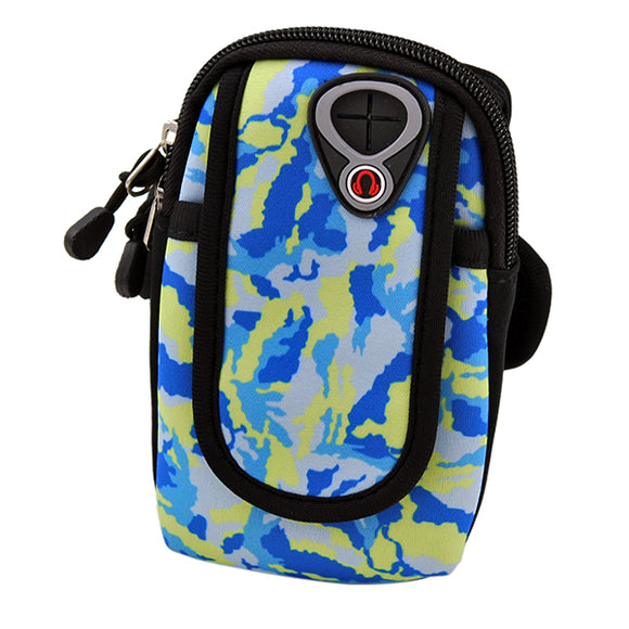 Outdoor Sports Running Waterproof Camouflage Arm Band Bag Phone Pouch Case for iPhone 8 Mobile Phone