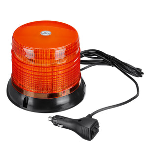 72 LED Magnetic Flashing Amber Beacon Warning Emergency Rotating Strobe Light