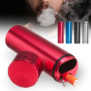 Multi-function Herb Smoke Grinder Dug Tube Storage Room Case Pipe