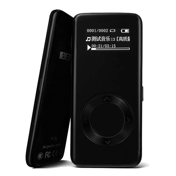 BENJIE K3 8G MP3 Music Player Lossless HiFi Alloy FM Radio Voice Recorder