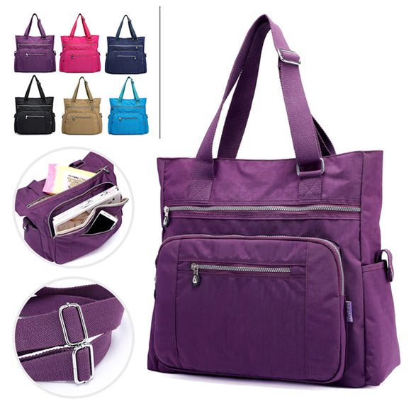 Nylon Shoulder Bag Multifunctional Messenger Diaper Bag for Women