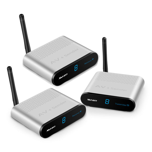 Measy AV220-2 2.4GHZ Wireless Audio Video SD TV AV Sender Transmitter 2 Receiver 660 Feet