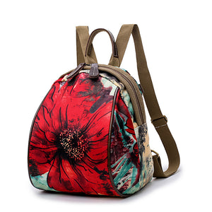 Women Nylon Flower Pattern National Style Handbag Shoulder Bags Backpacks