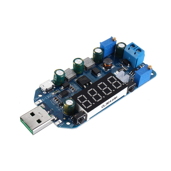 3pcs Geekcreit USB Boost Module 5V to 9V12V Step Up Module Adjustable Voltage Current Display Charging Router Converter without Shell