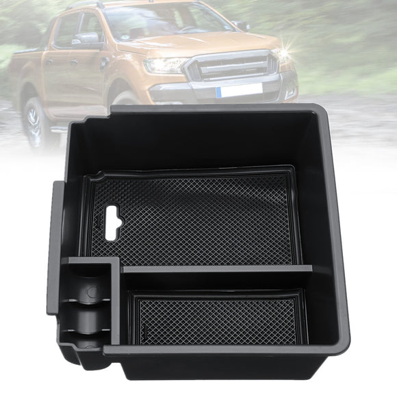 Car Center Console Armrest Storage Box Glove Tray Holder for Ford Ranger T6 16-18