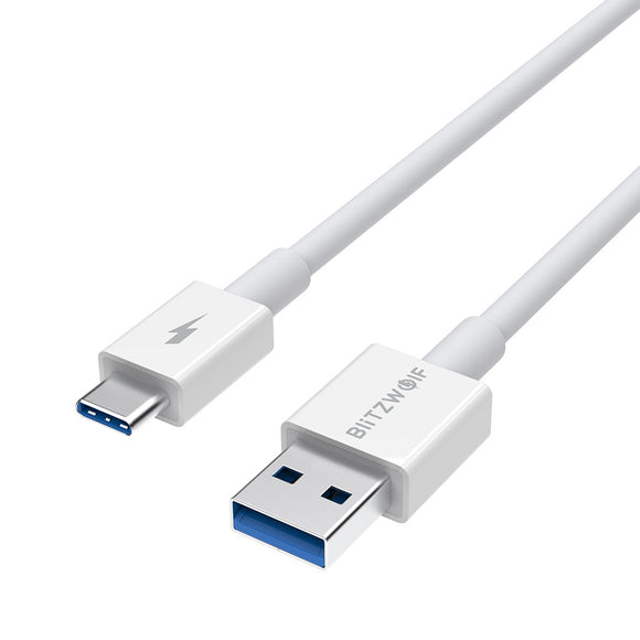 Blitzwolf BW-TC18 TPE 5A SuperCharge QC3.0 USB Type-C Charging Data Cable 0.9m for HUAWEI P30 Pro Mate20 Pro P20 Nova 5i P10