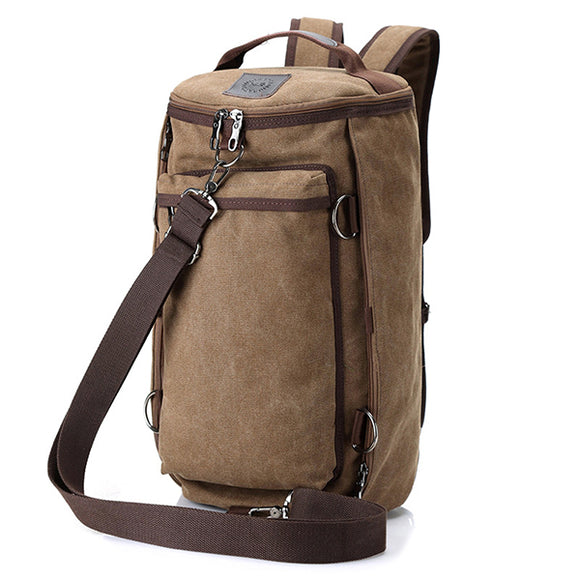 Men Canvas 55L Multi-functional Vintage Outdoor Travel Backpack