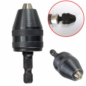 Drillpro 0.5-8mm 1/4 Inch Hex Shank Keyless Drill Chuck Drill Screwdriver Impact Driver Adaptor