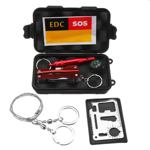 SOS Emergency Survival Equipment Kit EDC Sports Tactical Hiking Camping Tools