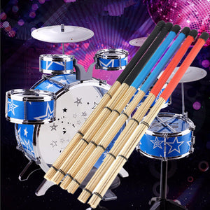 40cm Rock Jazz Drum Brushes Sticks Made of Bamboo Rubber Handle Wood Tip