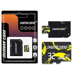 Shengsong 32GB 64GB Class 10 Storage Memory Card TF Card with Adapter for Mobile Phone GPS MP4