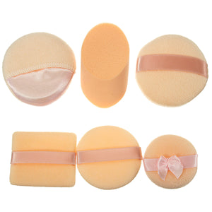 3Pcs Facial Cosmetic Squishy Soft Makeup Sponge Powder Puffs Set