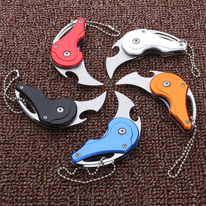 LAOTIE 82mm 4Cr13 Mini Folding Tools Multi-functional Portable Bottle Opener Fruit Blade Survival Gear Kit