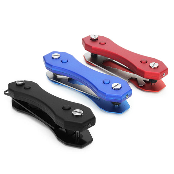 AOTDDOR Multifunctional Aluminum Portable Key Clip Folder KeyChain EDC Tool