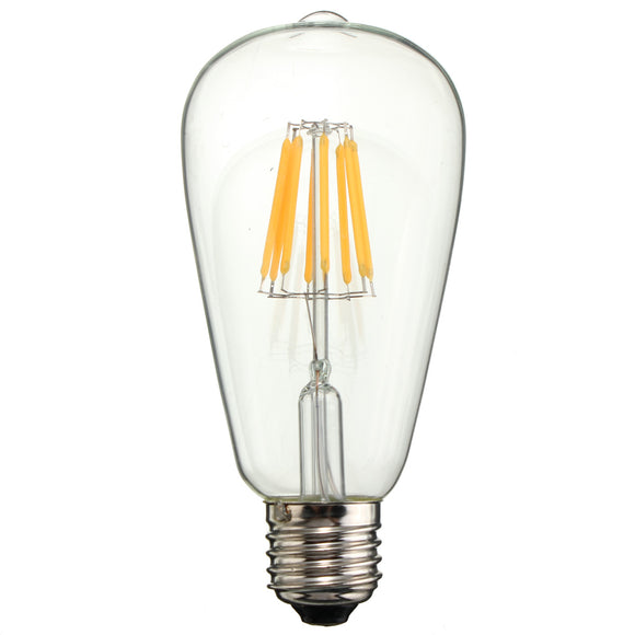 Kingso E27ST648WWarm White Vintage Edsion Non-dimmable LED COB Light Bulb AC85-265V