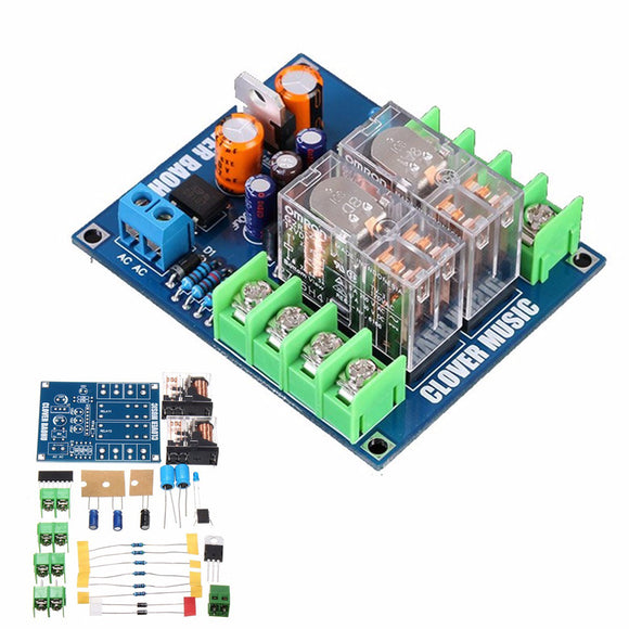 DIY Dual Relay 7812+UPC1237 Speaker Protection Board Kit