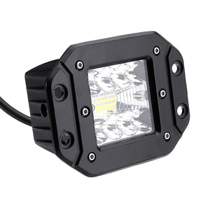 5Inch Flush Mount LED Work Light Pods Combo Beam IP68 9-32V 48W 2400LM 6500K 1PCS