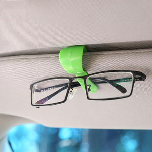 2pcs Multi-functional Car Sun Visor Glasses Clip Fixed Mount Ticket Card Holder Storage Clips