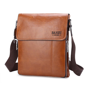 Men Business PU Casual Male Messenger Shoulder Crossbody Bag Briefcase