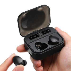 bluetooth 5.0 Digital Display Earbuds TWS Wireless Stereo Earphone HiFi Touch Headset With 3600mAh Charging Box