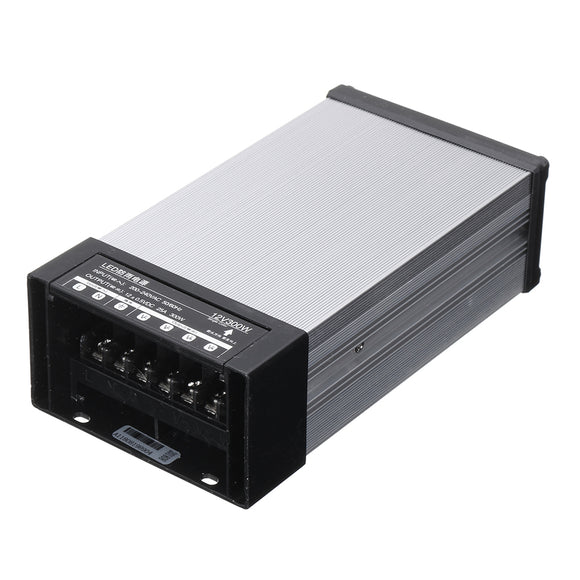 AC200-240V to DC12V 25A 300W LED Rainproof Waterproof Switching Power Supply 170x91x51mm