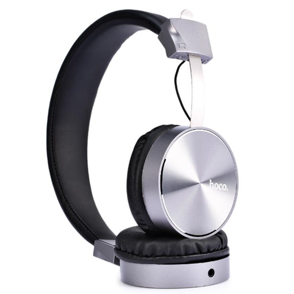 HOCO W2 40mm Drive Unit Universal Foldable Wired Heavy Bass On-ear Handset Headphone with Mic