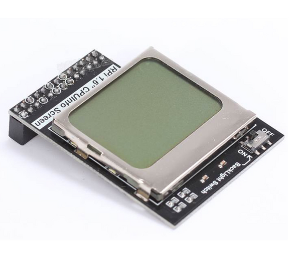 CPU Info 1.6 inch LCD 84x48 Memory Display Module with Backlight for Raspberry Pi Zero / 1/2 / 3 /3B+