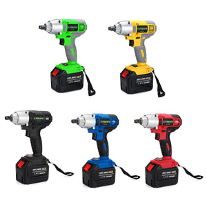 38800mAh Cordless Electric 1/2'' Impact Wrench Low Noise Waterproof Brushless 388VF Driver Handheld Power Drill