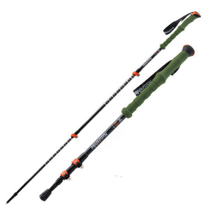 NatureHike Alpenstock Carbon Fiber Trekking Pole Folding Walking Stick Pole Outdoor Camping Hiking