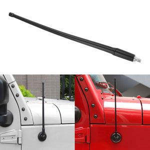 13 Inch Car Aerial Radio Antenna Mast AM FM Black For Jeep JK JL 2007-2018