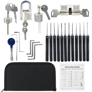 Unlocking Locksmith Practice Lock Pick Key Extractor Padlock Lockpick Tool Kit, Quick Open Lock Learning Tools