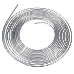 25 Foot Coil Roll Coil of 1/4 OD Steel Zinc Silver Brake Line Fuel Tubing Kit"