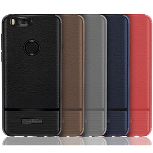 Bakeey Litchi Pattern Anti-fingerprint TPU&Silicone Leather Case For Xiaomi Mi A1 / Xiaomi Mi 5X