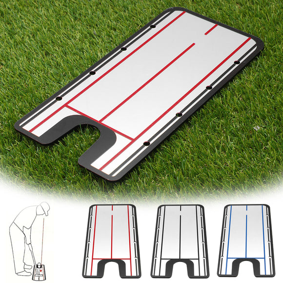 Acrylic Golf Putting Mirror Aid SwingTrainer Alignment Training Line Practice Tool