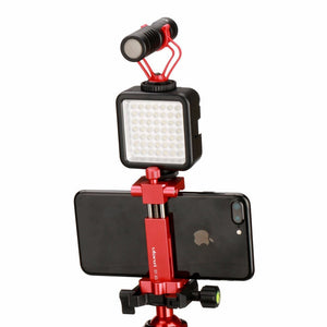 Ulanzi ST-03 Metal Smart Phone Tripod Mount Clip with Cold Shoe Mount Arca-Style Quick Release Plate