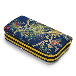 Women Embroidered National Style Wallet 6 Inches Phone Bag Card Holder Clutch Bag