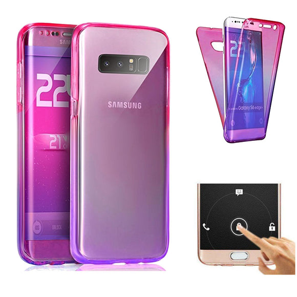 Gradient Color 360 Full Protective TPU Case for Samsung Galaxy Note 8