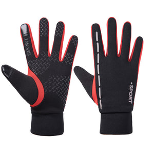 Reflective Winter Warm Windproof Motorcycle Waterproof Non-Slip Skiing Thermal Touch Screen Gloves