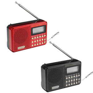 KK-62 Portable Retro Radio LED Display Speaker MP3 Player FM Radio TF Card U Disk AUX Mini Radio Speaker