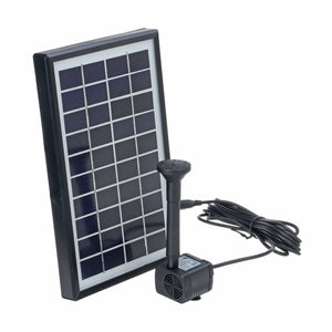 4W 10V 380L/H Solar Panel Water Pump Landscape Pond Pool Aquarium Floating Fountain with 6 Nozzles